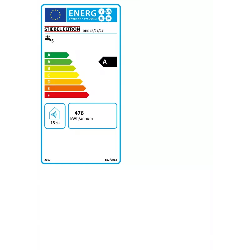 STIEBEL ELTRON STE DHE 18/21/24 Pilnai Elektroninis Momentinis Vandens Šildytuvas 18/21/24 kW