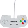 Retro Games The Gamepad White - Wired USB Gamepad for PC, Mac, ZX Spectrum, THEC64, THEA500 Mini - Digital D-Pad, 10 Buttons, 1,8m Cable