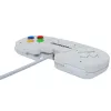 Retro Games The Gamepad White - Wired USB Gamepad for PC, Mac, ZX Spectrum, THEC64, THEA500 Mini - Digital D-Pad, 10 Buttons, 1,8m Cable