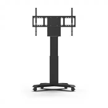 Kindermann DisplayLift² Mobile X-Fuss elektrinis motorizuotas televizoriaus stovas 42-98 colių ekranams, 150 kg keliamoji galia, juoda/sidabrinė