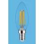 SYNERGY21 LED Retrofit E14 Candle Clear 4-5W Warm White Dimmable
