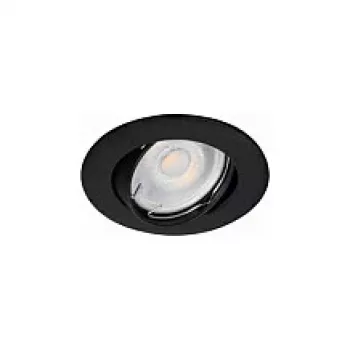 SYNERGY21 LED Įleidžiamasis Prožektorius Phos Sukamas Juodas CCT Perjungiamas 7W 550lm