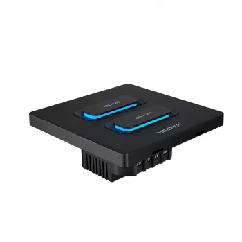 MIBOXER ESW2B 2-Gang Smart Switch LED nuotolinio valdymo pultas su WiFi ir 2,4GHz judesio jutikliu bei reguliavimu