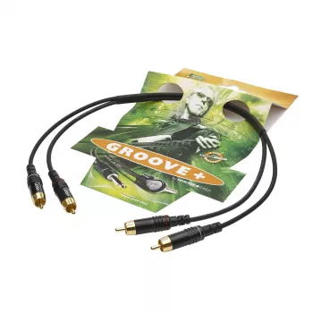 Sommer Cable SC-Onyx 2025 MKII stereo RCA kabelis, nesimetrinis, 2 x 1 x 0,25 mm², 2x RCA kištukai – 2x RCA kištukai, HICON, juodos spalvos, 5 m (ON81-0500-SW)
