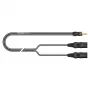Sommer Cable SC-Onyx 2025 MKII stereo skaidymo kabelis, 2 x 1 x 0,25 mm², 3,5 mm stereo kištukas – 2x XLR 3 kontaktų kištukai, HICON, juodos spalvos, 5 m (ON9V-0500-SW)