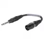 Sommer Cable adapterio kabelis, 6,3 mm stereo kištukas – XLR 3 kontaktų kištukas, juodos spalvos, 0,15 m (SGFDU0015-SW)