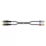 Sommer Cable SC-Onyx 2025 MKII stereo RCA kabelis, nesimetrinis, 2 x 1 x 0,25 mm², RCA – RCA, HICON, juodos spalvos, 5 m (ON8D-0500-SW)