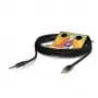 Sommer Cable Club Series MKII komutacinis (patch / insert) kabelis, 2 x 0,34 mm², 6,3 mm stereo kištukas – 3,5 mm stereo kištukas, HICON, juodos spalvos, 0,25 m (CS63-0025-SW)
