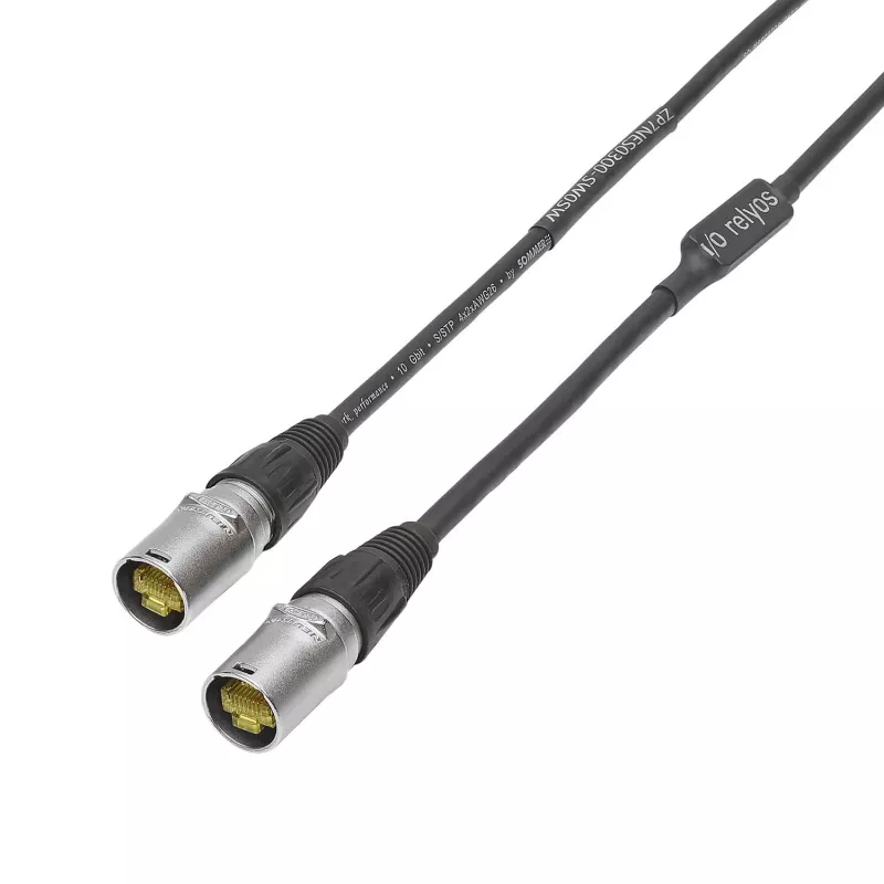 Sommer Cable SC-Mercator CAT.7 PUR tinklo kabelis, 8 x 0,14 mm², RJ45 – RJ45, NEUTRIK, juodos spalvos, 3 m (P7NE-0300-SW)