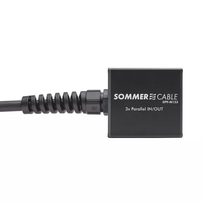 Sommer Cable SPY-N153 Garsiakalbio kištukas, tiesus, antracitinis