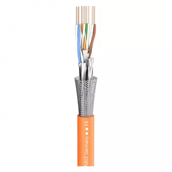 Sommer Cable SC-Mercator CAT.7 S/FTP tinklo instaliacinis kabelis 8x vidiniai laidininkai 4x2² FRNC - Oranžinis