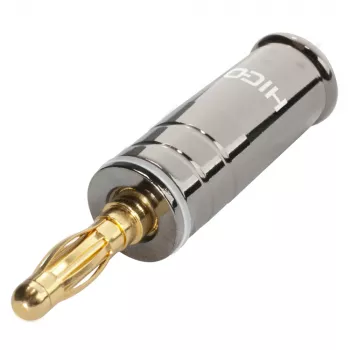 Sommer Cable HICON HI-BM04-WHT Kištukas Bananas Su Sraigtiniu Kontaktu, Baltas Kodavimas