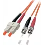 EFB Elektronik ECOFIBER duplex optinis jungiamasis kabelis SC-ST, OM2 50/125 µm, LSZH, 15 m, oranžinis