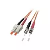 EFB Elektronik ECOFIBER duplex optinis jungiamasis kabelis SC-ST, OM2 50/125 µm, LSZH, 15 m, oranžinis