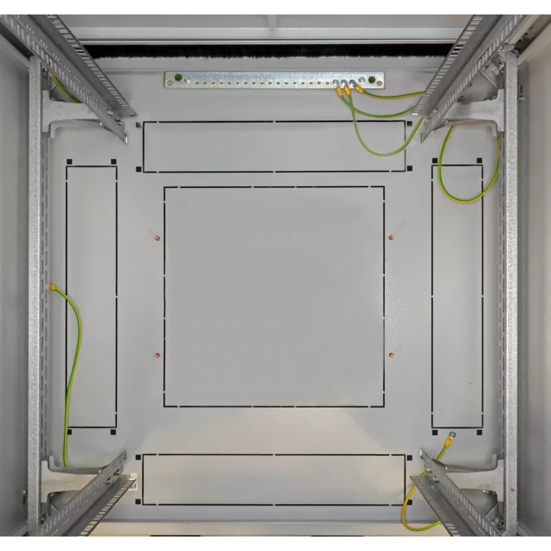 EFB Elektronik PRO tinklo spinta - šviesiai pilka RAL 7035 - 33U - 19 colių