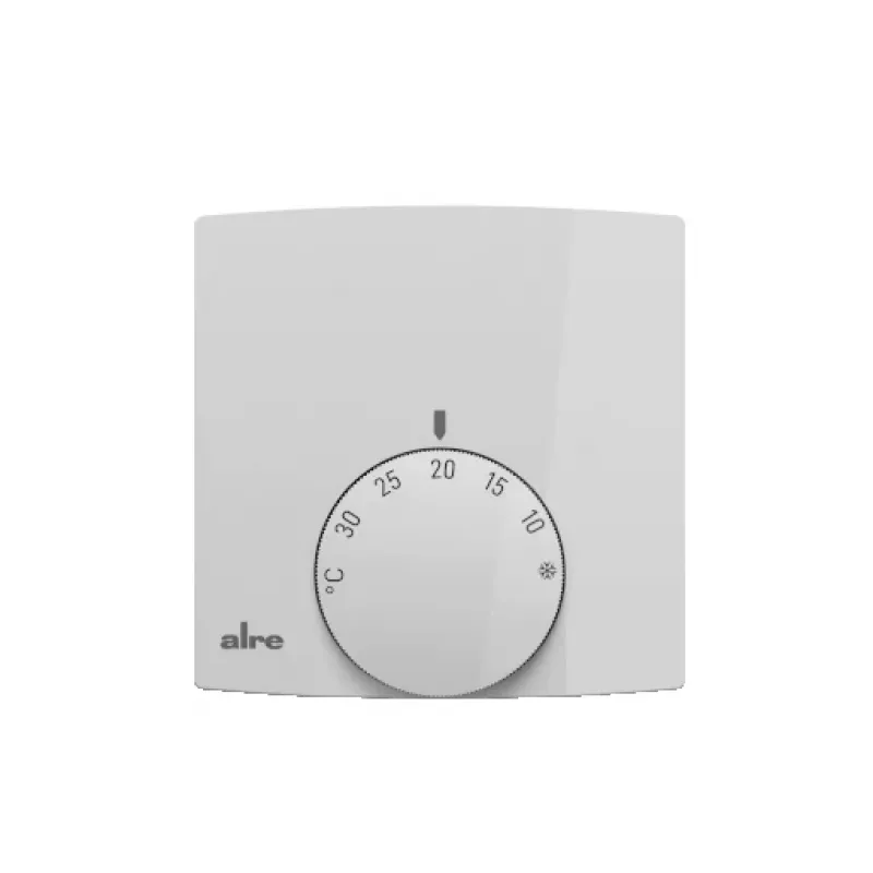 ALRE kambario termostatas paviršiniam montavimui 5-30°C NC kontaktas 2A 230V RTBSB-201.00
