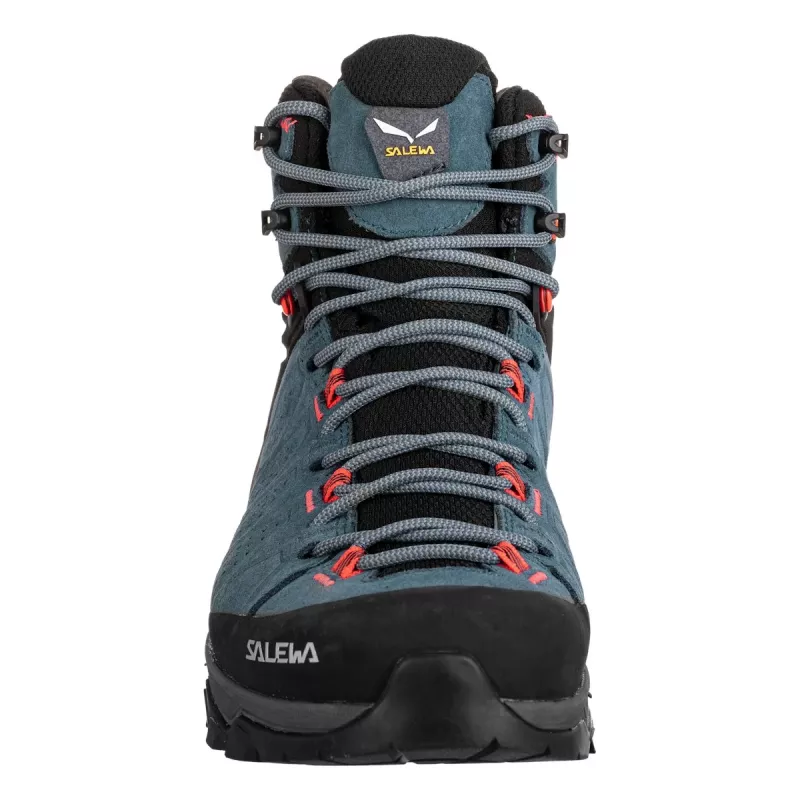 SALEWA Shoes Alp Trainer 2 Mid GTX Women - Java Blue / Fluo Coral - UK 5.5 (EU 38.5)