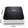 MEDION LIFE Induction Hob MD 18490 (Black/White, 2000 Watt)