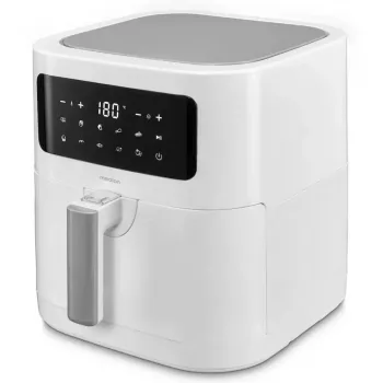 MEDION Air Fryer Life MD 11740 E40 XL (Matte White, 2150 W, 5.2 L Basket)