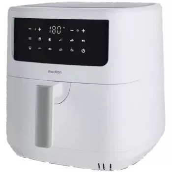 MEDION Air Fryer Life MD 11750 P10 XL (Matte White, 2150 W, 6.8 L Basket)