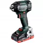 METABO SSW 18 LTX 550 BL Belaidis smūginis veržliasukis 18V (Žalia/Juoda, 2x LiHD 4.0Ah, Metabox dėžutėje)