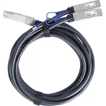 BlueLAN suderinamas NVIDIA 980-9I98I-00V002 pasyvus 200Gb/s QSFP56 į 2x100Gb/s QSFP56 InfiniBand HDR tiesioginis atšakos kabelis, 2 metrai, AWG26