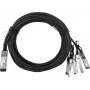 BlueLAN Compatible Lenovo A1DN Pasyvus 40GBASE-CR4 QSFP į 4x10GBASE-CR SFP+ Tiesioginio prijungimo šakotuvinis kabelis, 5m, AWG26