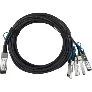 BlueLAN pasyvus tiesioginio prijungimo šakojimo kabelis, 100GBASE-CR4 QSFP28 į 4x25GBASE-CR SFP28, 3 m, AWG26, suderinamas su NVIDIA 980-9I48U-00C02A