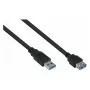 KABELMEISTER USB 3.0 ilginimo laidas, Type A kištukas – lizdas, 0,5 m, juodas