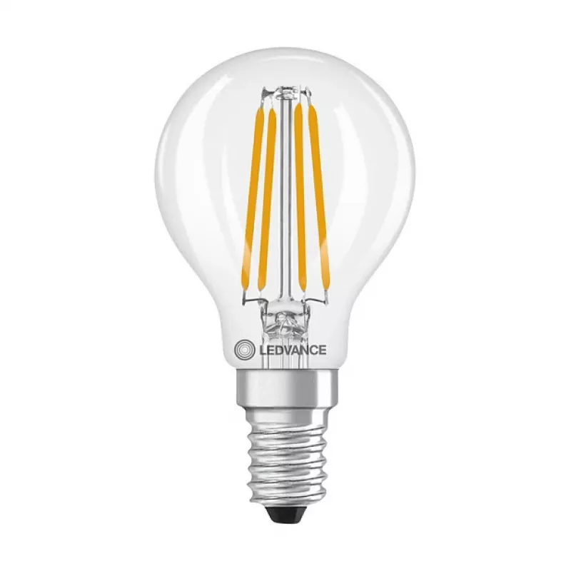 Osram LED Classic P 40 Filament 3.4W 827 Clear E14 LED lempa, mini gaublys