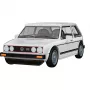 COBI 24662 Volkswagen Golf GTI (1976-1983) konstruktorius, 1:35, baltas