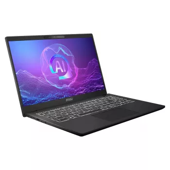 MSI Modern 15 H AI – Core Ultra 5 225H, 16GB, 512GB SSD, Win 11 Pro (AZERTY klaviatūra)