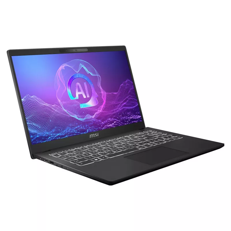 MSI Modern 15 H AI – Core Ultra 5 225H, 16GB, 512GB SSD, Win 11 Pro (AZERTY klaviatūra)