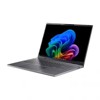 Acer Aspire 16 AI A16-I71M-77BS Copilot+ PC nešiojamas kompiuteris, 16 colių WUXGA OLED 120Hz, Intel Core Ultra 7 355, 16GB LPDDR5x, 512GB SSD, Windows 11 Home, vokiška klaviatūra
