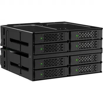 ICY DOCK ToughArmor MB508V5P-B 8 Bay 2,5 inch U.2/U.3 NVMe SSD/HDD Full Metal Backplane Module