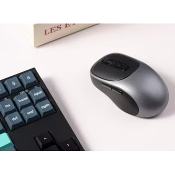 Keychron BM24-C61 PAW3212 Metal Grey Tri-Mode Wireless Mouse