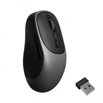Keychron BM24-C61 PAW3212 Metal Grey Tri-Mode Wireless Mouse