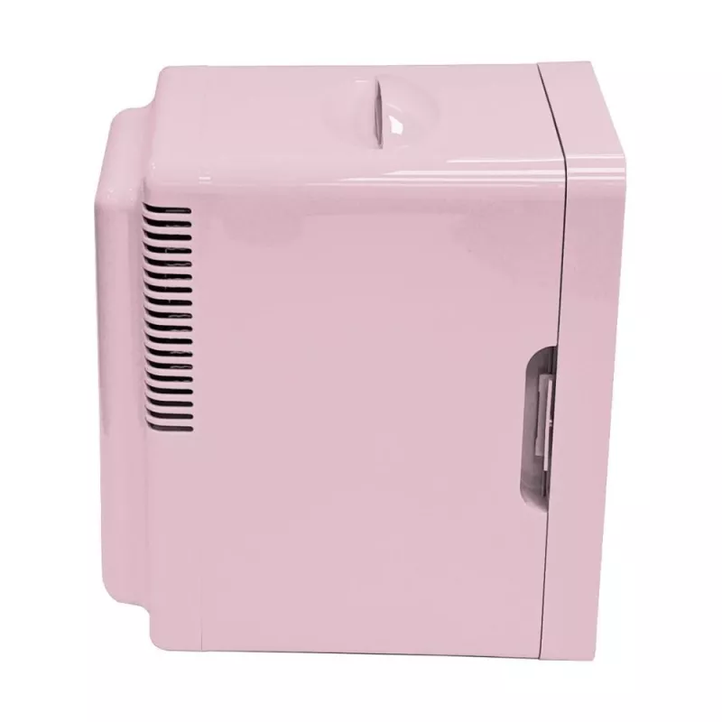 ELLE Home ESDAFX08PUEU mini šaldytuvas su LED makiažo veidrodėliu, 8 l, violetinis
