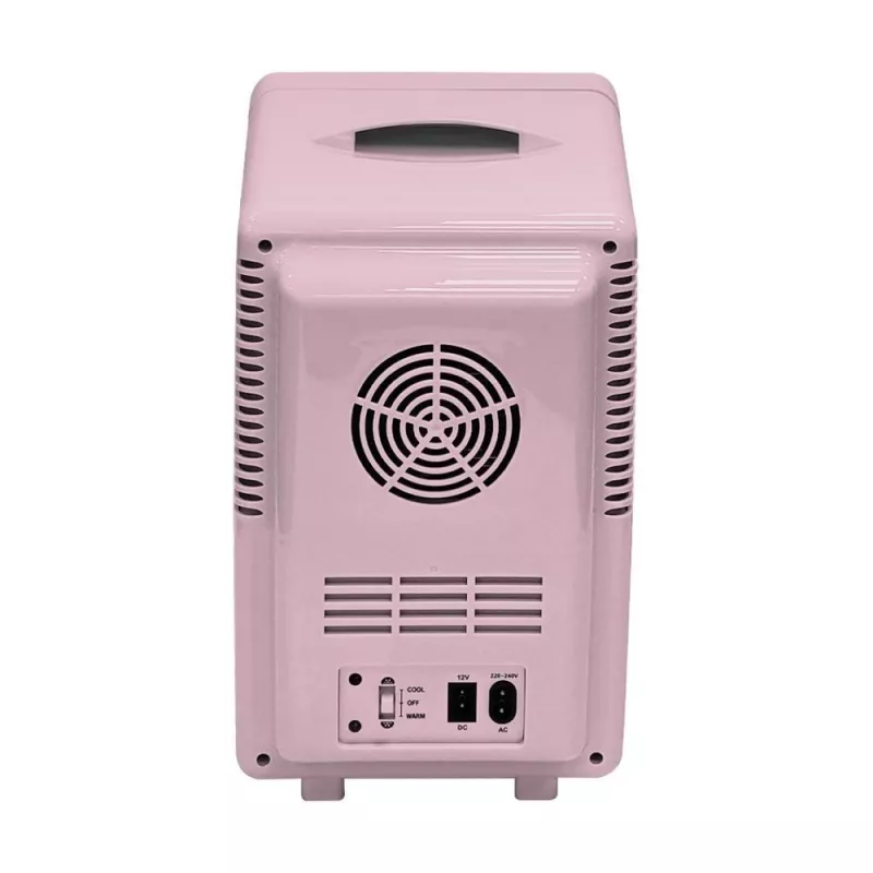ELLE Home ESDAFX08PUEU mini šaldytuvas su LED makiažo veidrodėliu, 8 l, violetinis