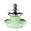 Giles & Posner EK6662GSGRVDE 3 lygių elektrinis šokolado fontanas, 900 g talpa, 90 W, juodas/sidabrinis