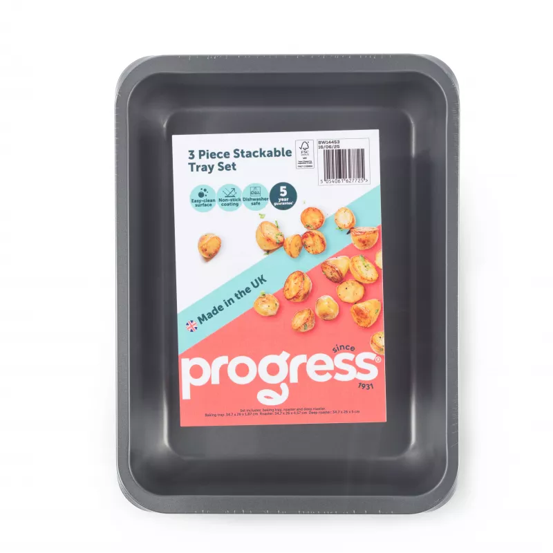 Progress BW14453 35 cm 3 vienetų sukraunamas padėklų rinkinys