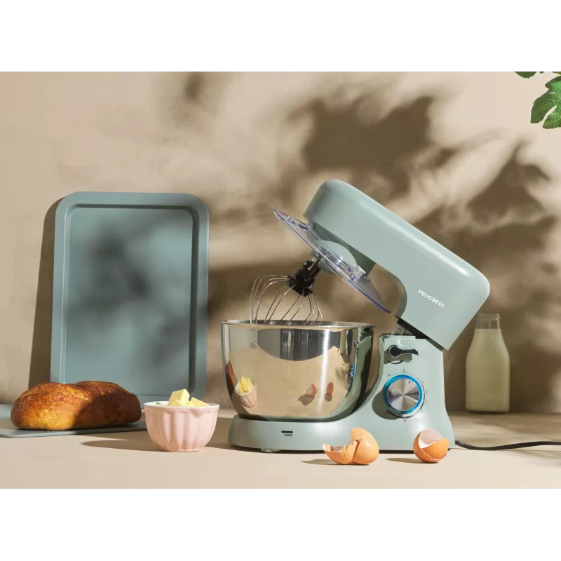 Progress EK5234PTEALV2VDE 1300W Stand Mixer, 6.5L, Teal