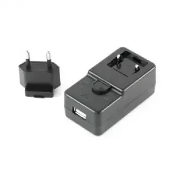 Zebra PWR-WUA5V45W1EU USB-C maitinimo adapteris su EU kištuku, 45W PD 3.0, juodas