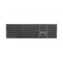NATEC NKL-1976 Dolphin FR belaidė klaviatūra Bluetooth 5.0 + 2,4 GHz X-Žirkliniai jungikliai aliuminė plona klaviatūra – prancūziškas AZERTY išdėstymas – Space Grey