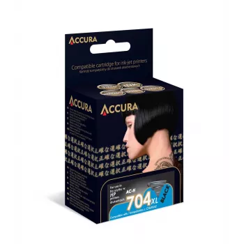 Accura Ink HP Nr. 704 XL (CN692AE) Suderinama Juoda Kase