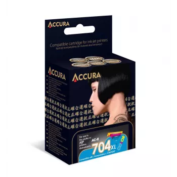 ACCURA rašalo kasetė HP No. 704 XL (CN693AE) Suderinama - Juoda - Didelės išeigos