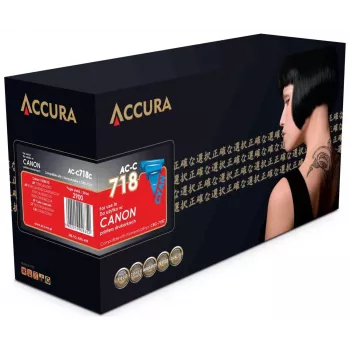 Accura Compatible Canon CRG-718C Cyan Toner Cartridge