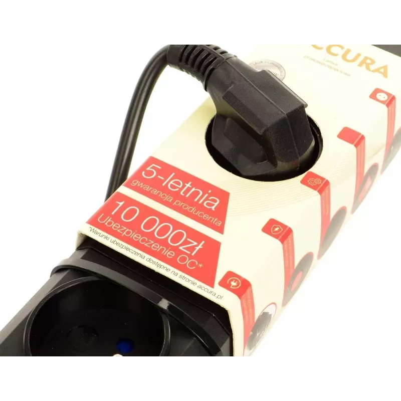 Accura Premium Crux 6 lizdų ilgintuvas 1,5 m baltas