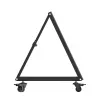 Maclean MC-183 Mobile TV Floor Stand/Trolley, 37-80 inch, VESA 800x400, 75kg, Lockable Wheels, Black