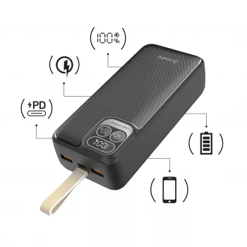 Hawk HW-PB30000 Power Bank 30000mAh Black